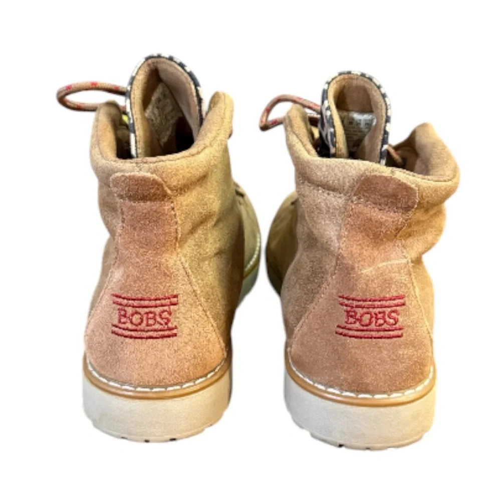 BOBS from Skechers Alpine-Mt Gato boots leopard print tongue Women’s Size 9